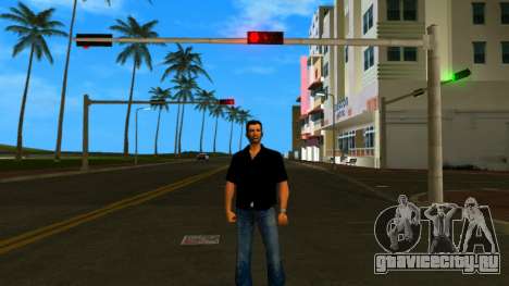 Томми в черной рубашке для GTA Vice City