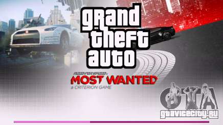 Меню в стиле NFS Most Wanted 2012 для GTA Vice City