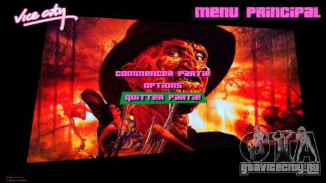 Freddy Krueger Menu для GTA Vice City