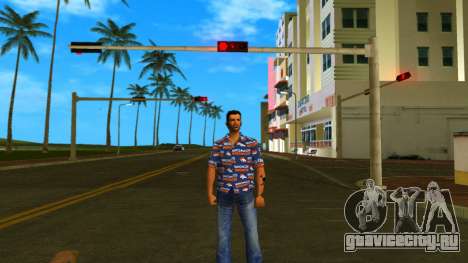 Томми в винтажной рубашке v6 для GTA Vice City