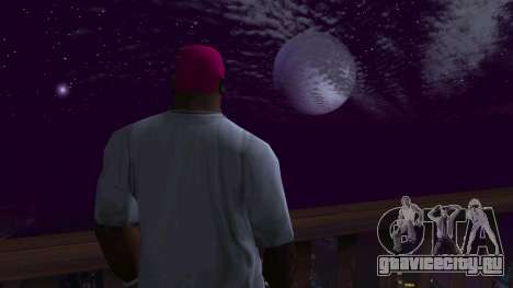 Планета вместо луны v8 для GTA San Andreas