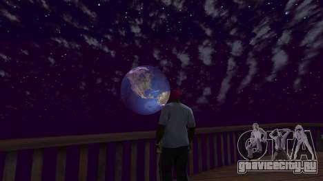 Планета вместо луны v1 для GTA San Andreas
