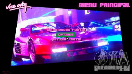 Vintage menu для GTA Vice City