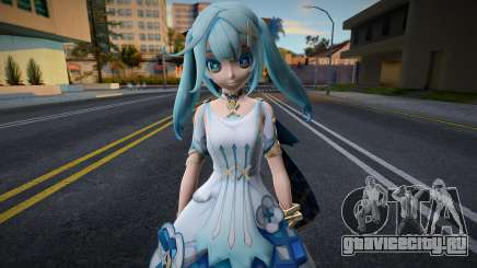 Hatsune Miku Cosplay Faruzan Genshin Impact для GTA San Andreas
