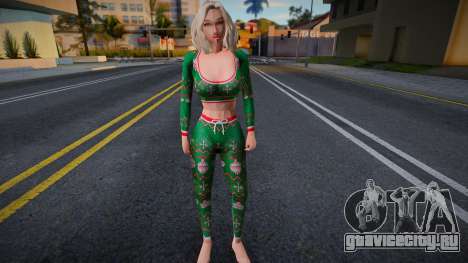 Девушка в Рождественском наряде для GTA San Andreas