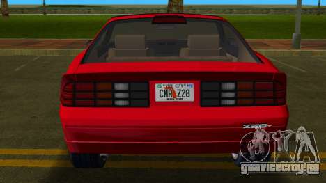 Chevrolet Camaro Z28 T-Top 86 для GTA Vice City