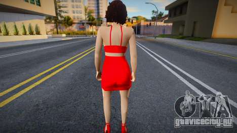 Девушка в красном платье v1 для GTA San Andreas
