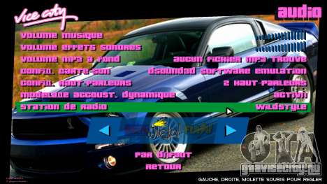 Ford Mustang Interface для GTA Vice City