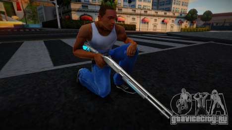 Blue Chromegun для GTA San Andreas