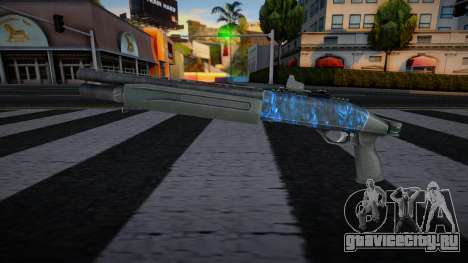 Blue Gun Chromegun для GTA San Andreas