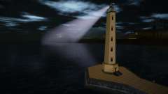 Работающий прожектор на маяках и пирамиде для GTA San Andreas