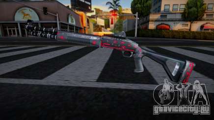 Black Red Gun - Chromegun для GTA San Andreas