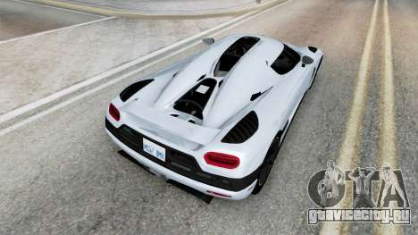 Koenigsegg Agera 2010 Columbia Blue для GTA San Andreas