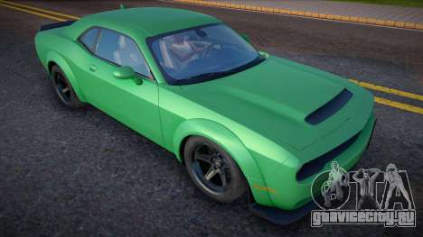 Dodge Challenger SRT Demon Sapphire для GTA San Andreas