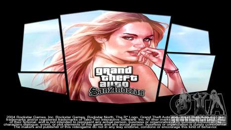 GTA V Girl Loading Screen для GTA San Andreas
