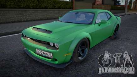 Dodge Challenger SRT Demon Sapphire для GTA San Andreas