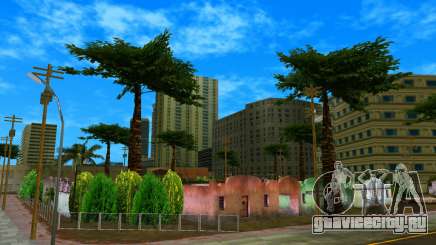 Новая дорога, трава, деревья, тротуар HQ HD для GTA Vice City