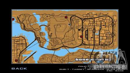 Карта в стиле GTA III для GTA San Andreas
