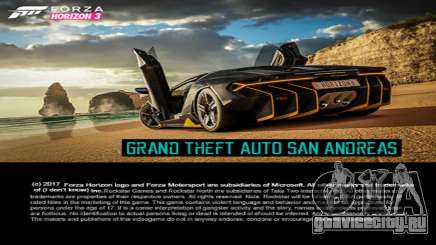 Forza Horizon Load Screens для GTA San Andreas