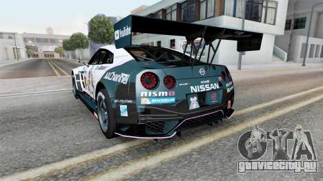 Nismo Nissan GT-R GT3 (R35) Tarawera для GTA San Andreas