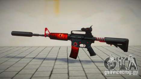 Red M4 Toxic Dragon by sHePard для GTA San Andreas