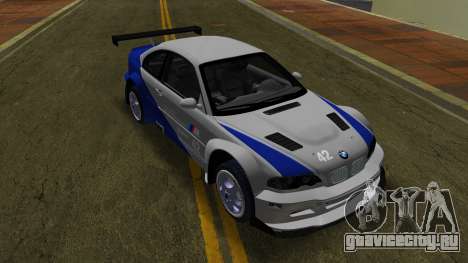 BMW M3 GTR E46 01 NFS для GTA Vice City