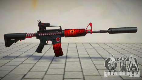 Red M4 Toxic Dragon by sHePard для GTA San Andreas