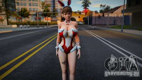 DOAXVV Sexy Hitomi Bunny Clock Red для GTA San Andreas