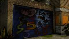 Grove CJ Garage Graffiti v5 для GTA San Andreas Definitive Edition
