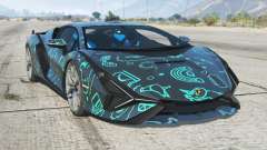 Lamborghini Sian Pickled Bluewood для GTA 5