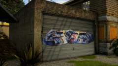 Grove CJ Garage Graffiti v2 для GTA San Andreas Definitive Edition