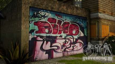 Grove CJ Garage Graffiti v6 для GTA San Andreas Definitive Edition