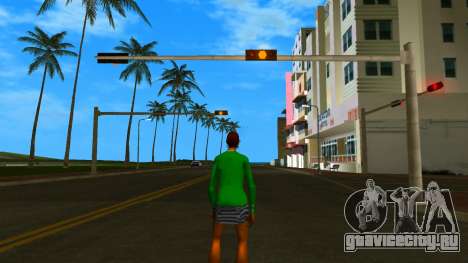 Lady with green dress для GTA Vice City