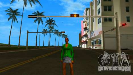 Lady with green dress для GTA Vice City