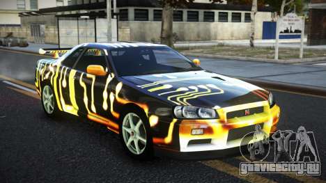 Nissan Skyline R34 JaP S10 для GTA 4