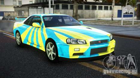 Nissan Skyline R34 JaP S4 для GTA 4