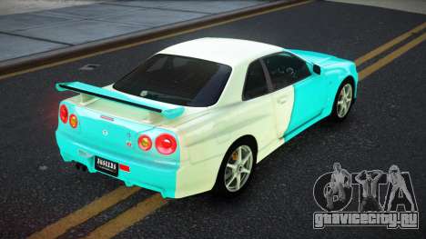 Nissan Skyline R34 JaP S8 для GTA 4