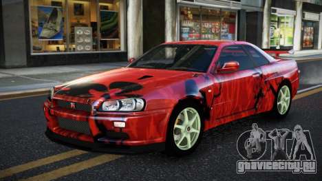 Nissan Skyline R34 JaP S12 для GTA 4