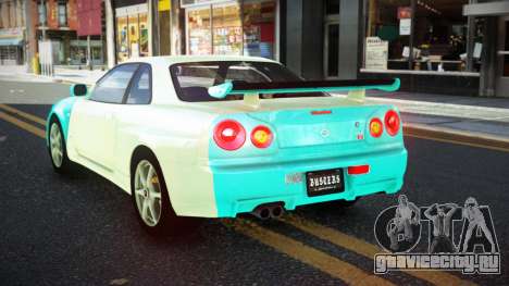 Nissan Skyline R34 JaP S8 для GTA 4