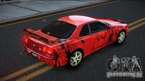 Nissan Skyline R34 JaP S12 для GTA 4