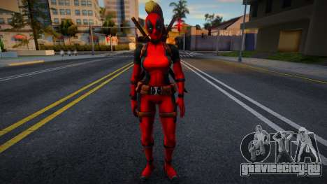 Lady Deadpool 1 для GTA San Andreas