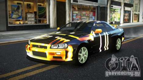 Nissan Skyline R34 JaP S10 для GTA 4