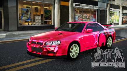 Nissan Skyline R34 JaP S6 для GTA 4