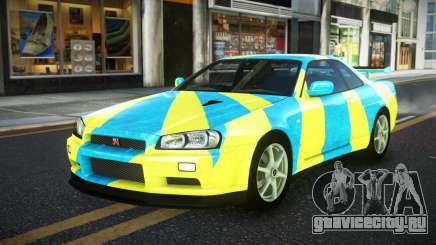 Nissan Skyline R34 JaP S4 для GTA 4