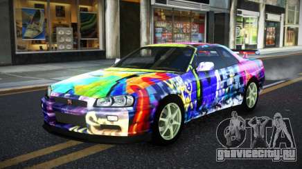 Nissan Skyline R34 JaP S14 для GTA 4