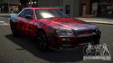 Nissan Skyline R34 ZL-R S3 для GTA 4