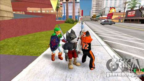 Wolf from Super Smash Bros Melee для GTA San Andreas