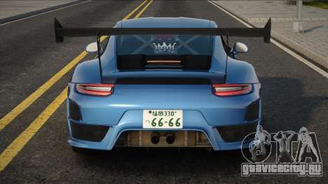 Porsche 911 GT2 RS Clubsport Blue для GTA San Andreas