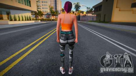 Молодая девушка в стиле СА 8 для GTA San Andreas