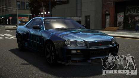 Nissan Skyline R34 ZL-R S12 для GTA 4